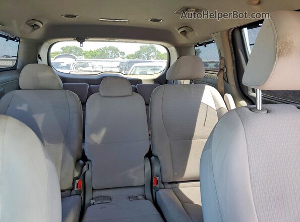 KNDMB5C18G6151446 2016 KIA SEDONA Gray უკანა სავარძლების ხედი