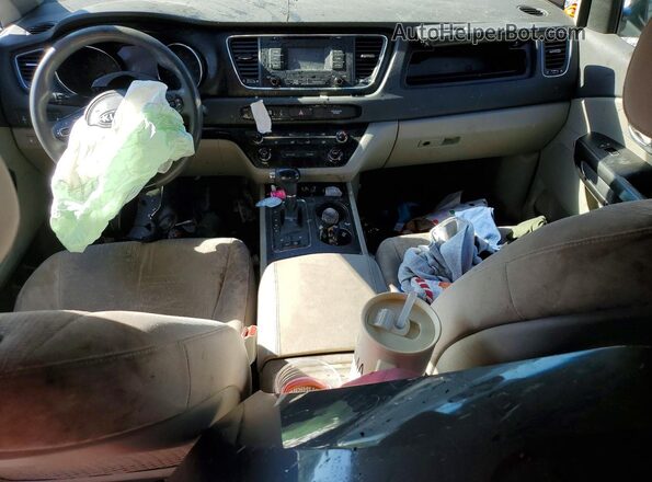 KNDMB5C18G6189517 2016 KIA SEDONA Gray Dashboard view
