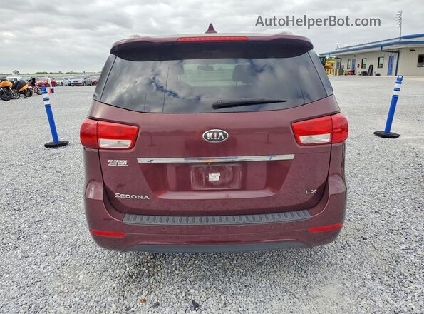 KNDMB5C18G6200127 2016 KIA SEDONA Maroon Vista trasera