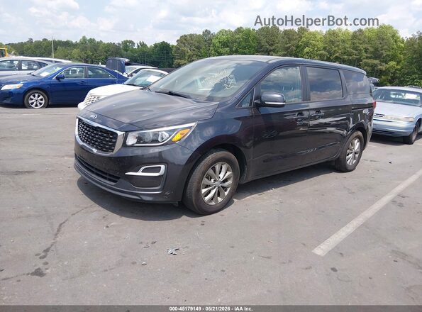 KNDMB5C18K6549104 2019 KIA SEDONA Серый Передняя левая четверть