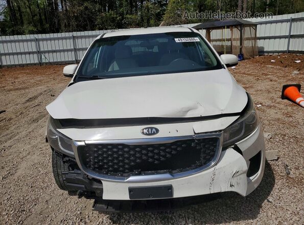 KNDMB5C19G6188344 2016 KIA SEDONA White Դիմացի տեսք