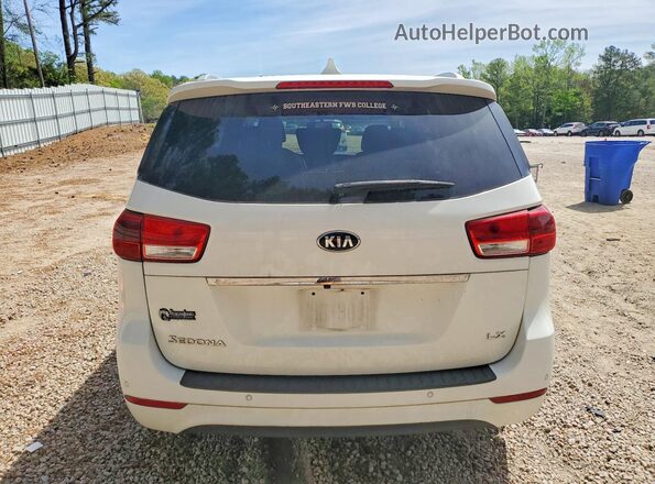 KNDMB5C19G6188344 2016 KIA SEDONA White Հետևի տեսք