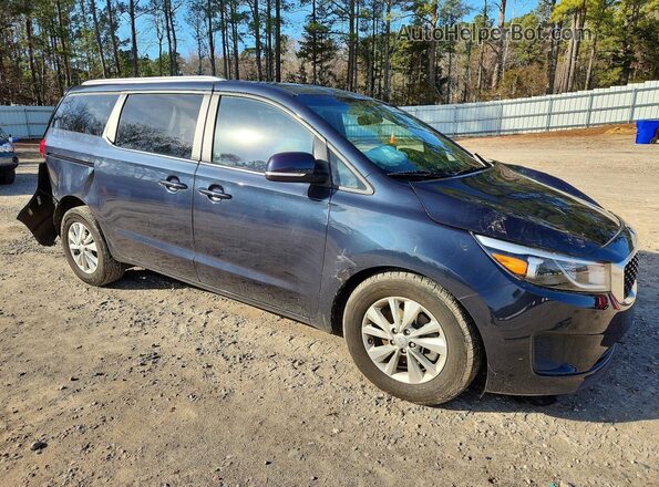 KNDMB5C19G6195004 2016 KIA SEDONA Черный Передняя правая четверть