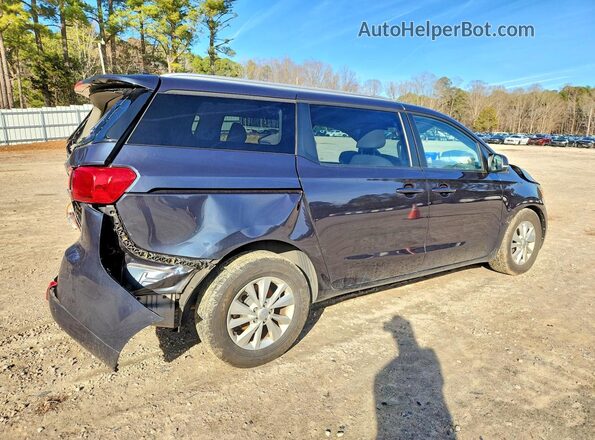 KNDMB5C19G6195004 2016 KIA SEDONA Черный Задняя правая четверть