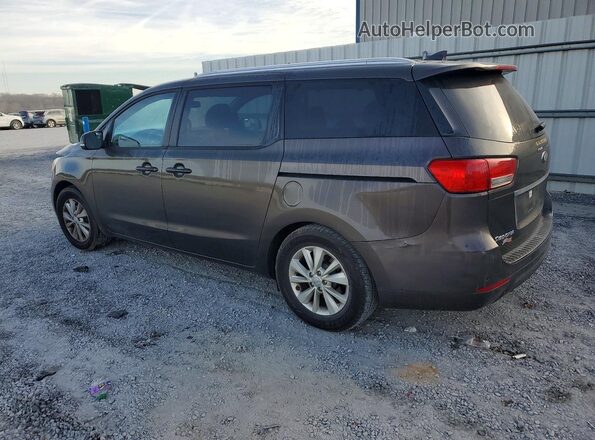 KNDMB5C19H6268518 2017 KIA SEDONA Brown Հետևի ձախ