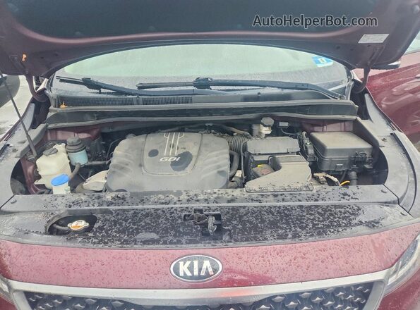 KNDMB5C19H6284413 2017 KIA SEDONA Бордовый Вид подкапотного пространства