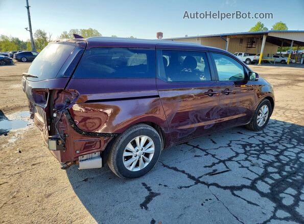 KNDMB5C19H6319659 2017 KIA SEDONA Burgundy Trasero derecho