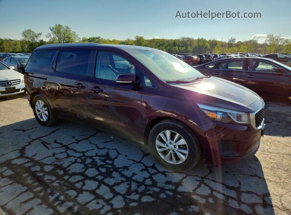 KNDMB5C19H6319659 2017 KIA SEDONA Burgundy Delantero derecho
