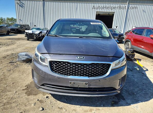 KNDMB5C19H6326952 2017 KIA SEDONA Gray Դիմացի տեսք