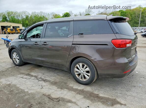 KNDMB5C19H6336302 2017 KIA SEDONA Коричневый Задняя левая четверть