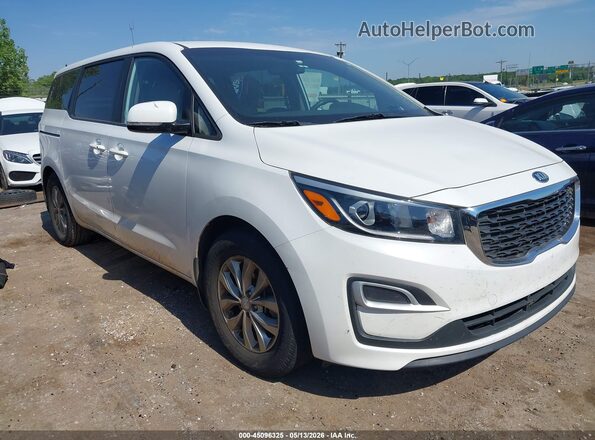 KNDMB5C19K6540766 2019 KIA SEDONA White Передня права чверть