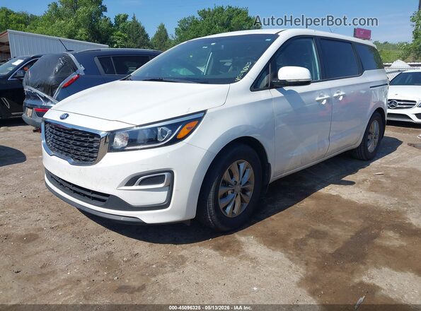 KNDMB5C19K6540766 2019 KIA SEDONA White Передня ліва чверть