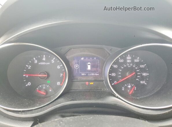 KNDMB5C1XH6319105 2017 KIA SEDONA Темно-бордовый Вид щитка приборов