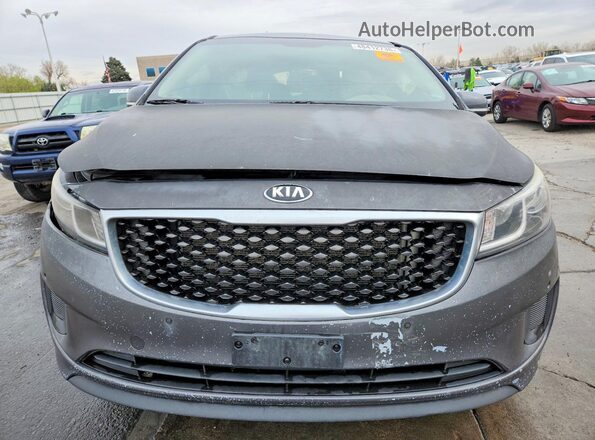 KNDMB5C1XJ6403043 2018 KIA SEDONA Серый Вид спереди