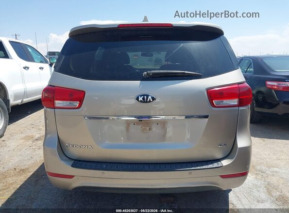 KNDMC5C17G6185035 2016 KIA SEDONA Золотой 