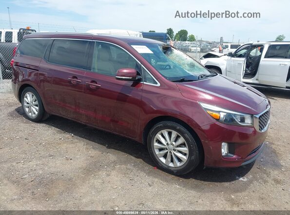 KNDMC5C18G6159477 2016 KIA SEDONA Purple Przód prawy