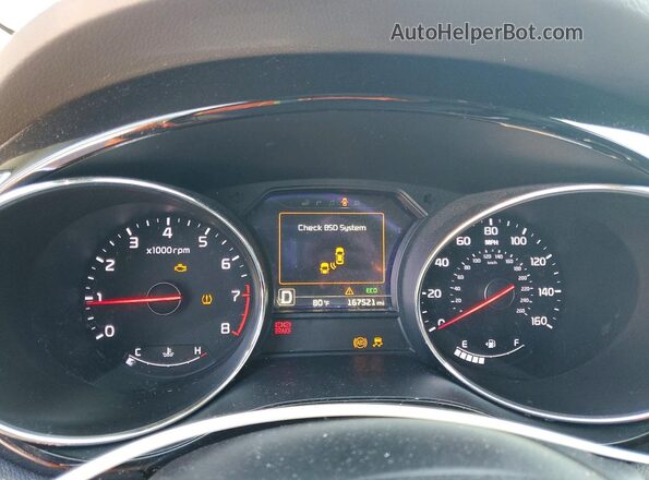 KNDMC5C19G6147872 2016 KIA SEDONA Blue Вид щитка приладів