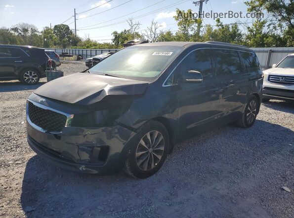 KNDMC5C19G6147872 2016 KIA SEDONA Blue Передня ліва чверть
