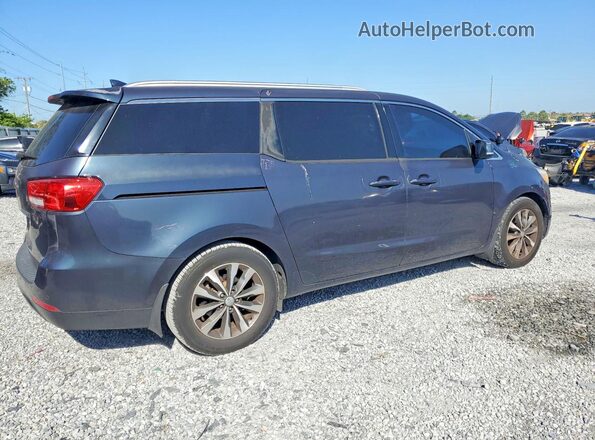 KNDMC5C19G6147872 2016 KIA SEDONA Blue Задня права чверть