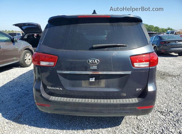 KNDMC5C19G6147872 2016 KIA SEDONA Blue Вид ззаду