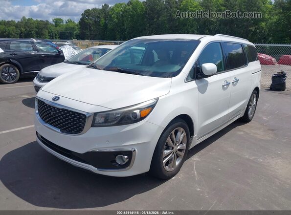 KNDME5C10H6343985 2017 KIA SEDONA White Przód lewy