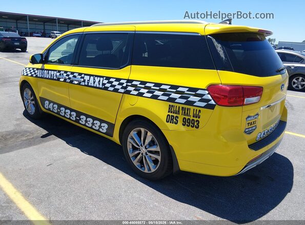 KNDME5C14G6146655 2016 KIA SEDONA Yellow Tył lewy