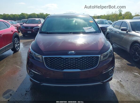 KNDME5C14J6374274 2018 KIA SEDONA Бордовый Вид щитка приборов