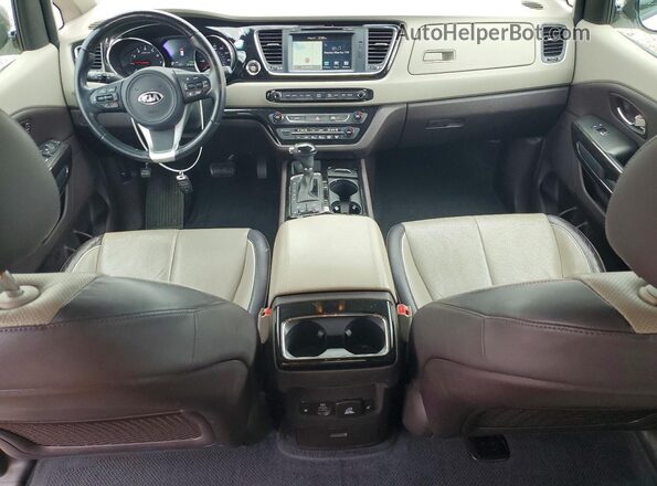 KNDME5C15G6128231 2016 KIA SEDONA Silver Вид панелі приладів