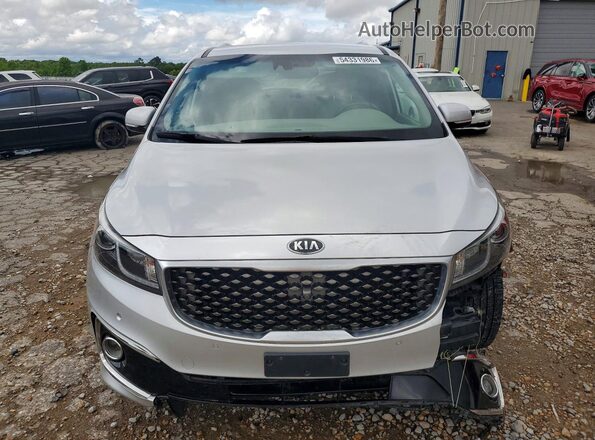 KNDME5C15G6128231 2016 KIA SEDONA Silver Вид спереду