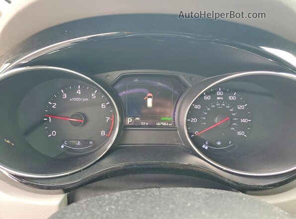 KNDME5C15G6128231 2016 KIA SEDONA Silver Вид щитка приладів