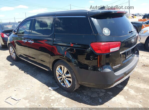 KNDME5C18G6127686 2016 KIA SEDONA Черный Задняя левая четверть