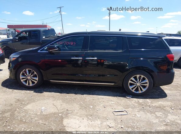 KNDME5C18G6127686 2016 KIA SEDONA Черный Вид задней части салона