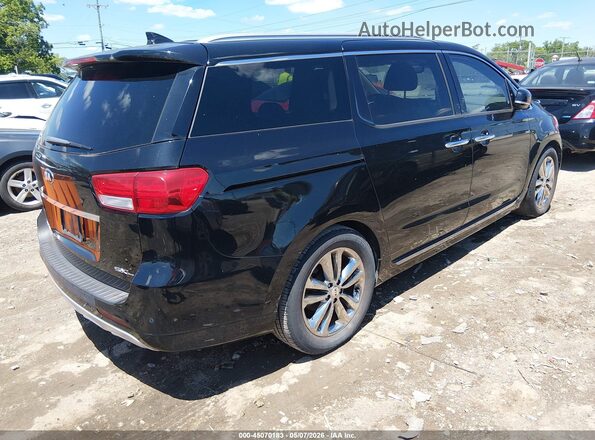 KNDME5C18G6127686 2016 KIA SEDONA Черный Задняя правая четверть