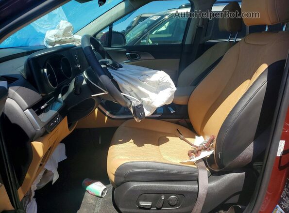 KNDNB4H36P6252932 2023 KIA CARNIVAL Red Front interior view
