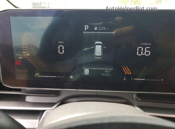 KNDNB5K3XT6570853 2026 KIA CARNIVAL Charcoal ხელსაწყოთა პანელის ხედი