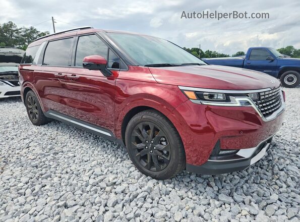 KNDNE5H34R6415352 2024 KIA CARNIVAL Maroon Przód prawy