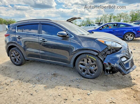 KNDP63AC4L7654647 2020 KIA SPORTAGE Черный Передняя правая четверть
