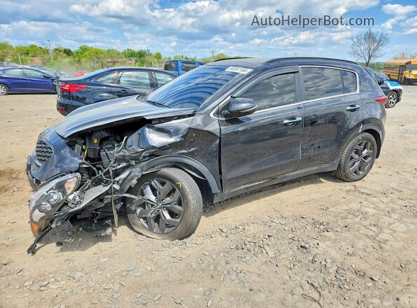 KNDP63AC4L7654647 2020 KIA SPORTAGE Черный Передняя левая четверть