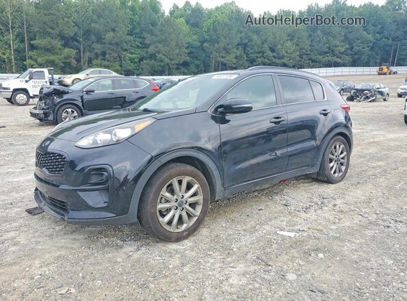 KNDP63AC4M7928754 2021 KIA SPORTAGE Черный Передняя левая четверть