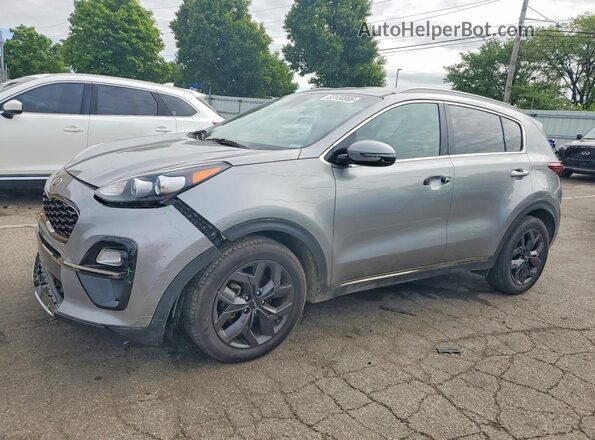 KNDP63AC8M7844758 2021 KIA SPORTAGE Серебряный Передняя левая четверть