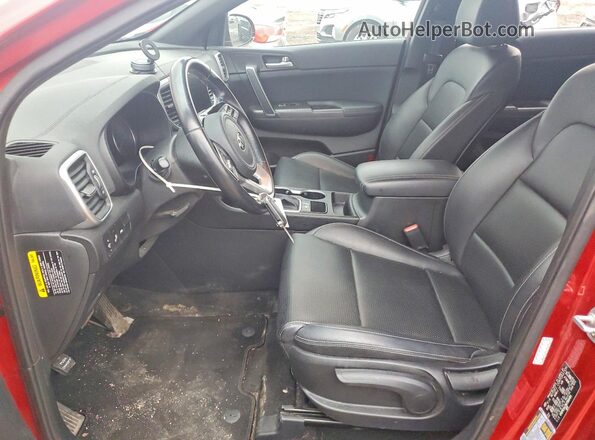 KNDP63AC8M7866484 2021 KIA SPORTAGE Красный Вид салона спереди