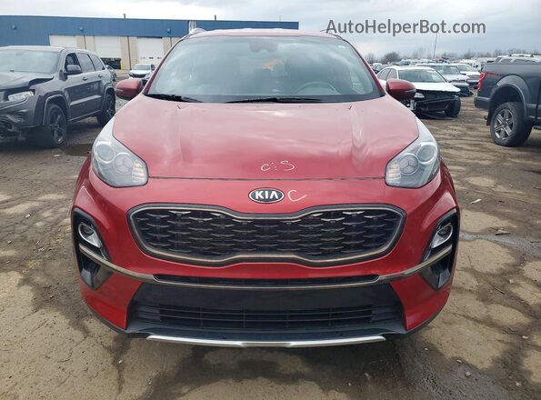KNDP63AC8M7866484 2021 KIA SPORTAGE Красный Вид спереди