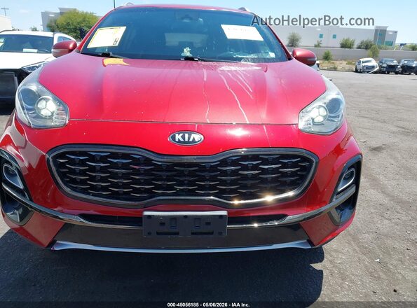 KNDP6CAC0L7724435 2020 KIA SPORTAGE Красный Вид задней части салона