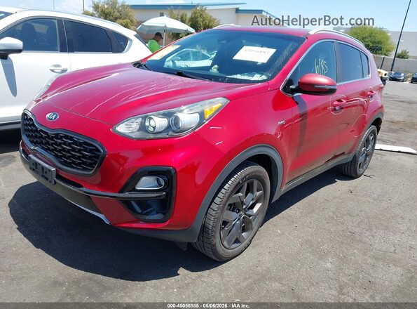 KNDP6CAC0L7724435 2020 KIA SPORTAGE Красный Передняя левая четверть