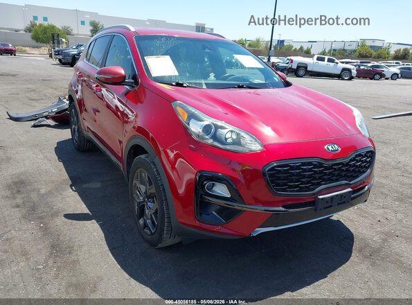 KNDP6CAC0L7724435 2020 KIA SPORTAGE Красный Передняя правая четверть