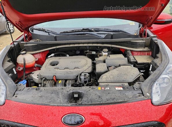 KNDP6CAC2N7989005 2022 KIA SPORTAGE Красный Вид подкапотного пространства