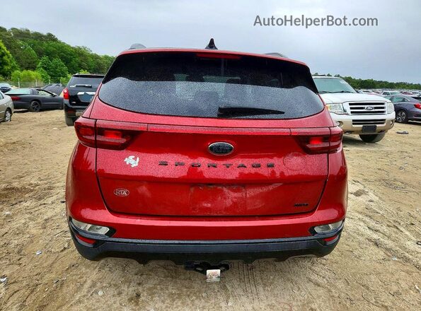 KNDP6CAC2N7989005 2022 KIA SPORTAGE Красный Вид сзади