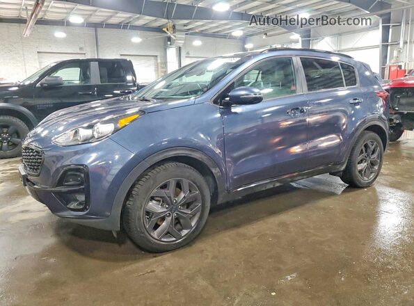 KNDP6CAC4N7954935 2022 KIA SPORTAGE Синий Передняя левая четверть