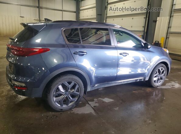 KNDP6CAC4N7954935 2022 KIA SPORTAGE Синий Задняя правая четверть