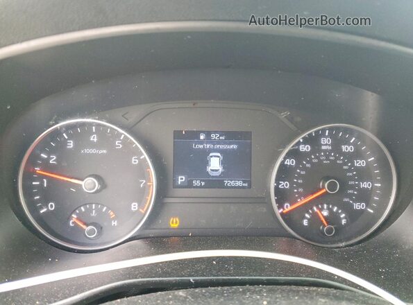 KNDP6CAC5L7648274 2020 KIA SPORTAGE Серый Вид щитка приборов